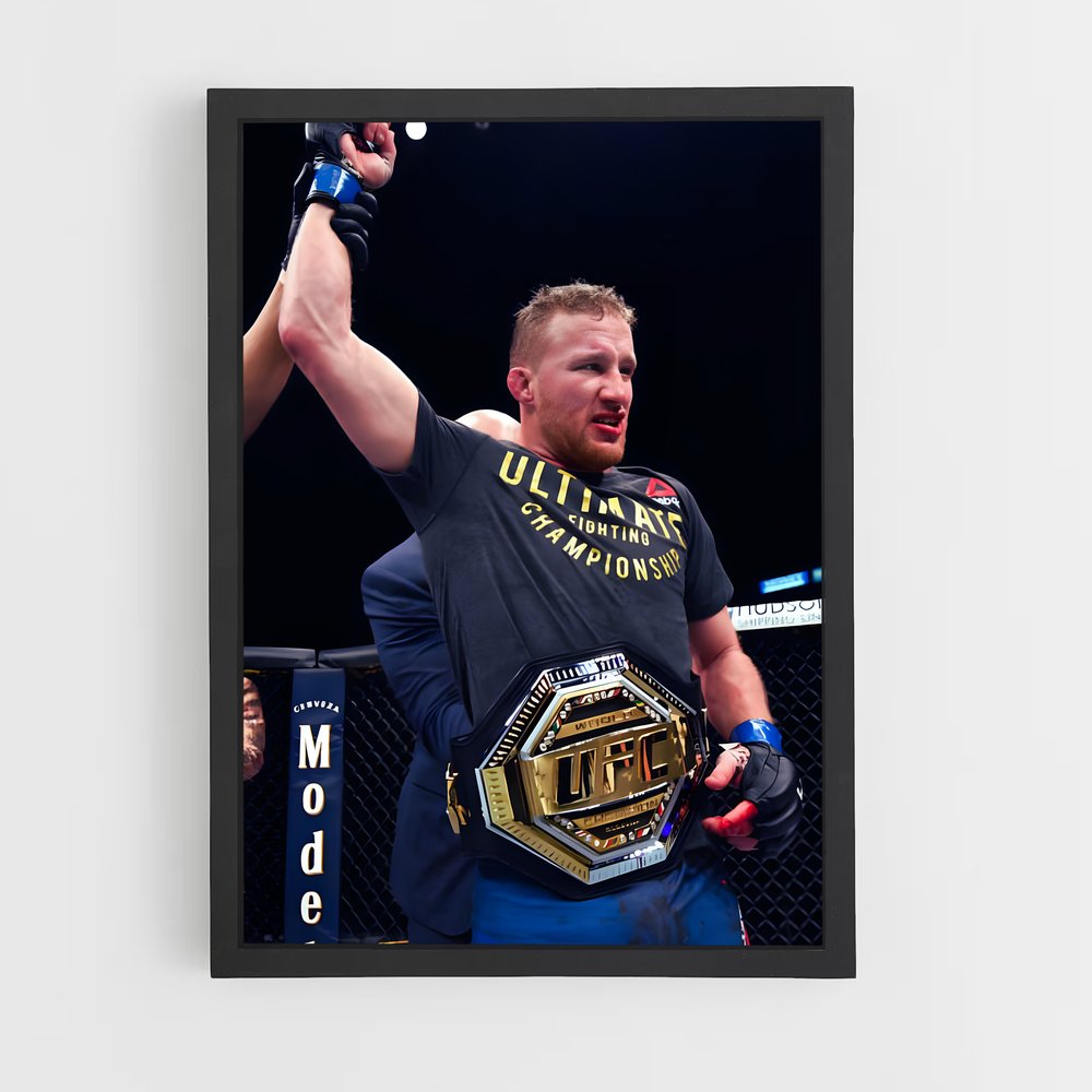 Poster Justin gaethje – affiche MMA (vue 2)